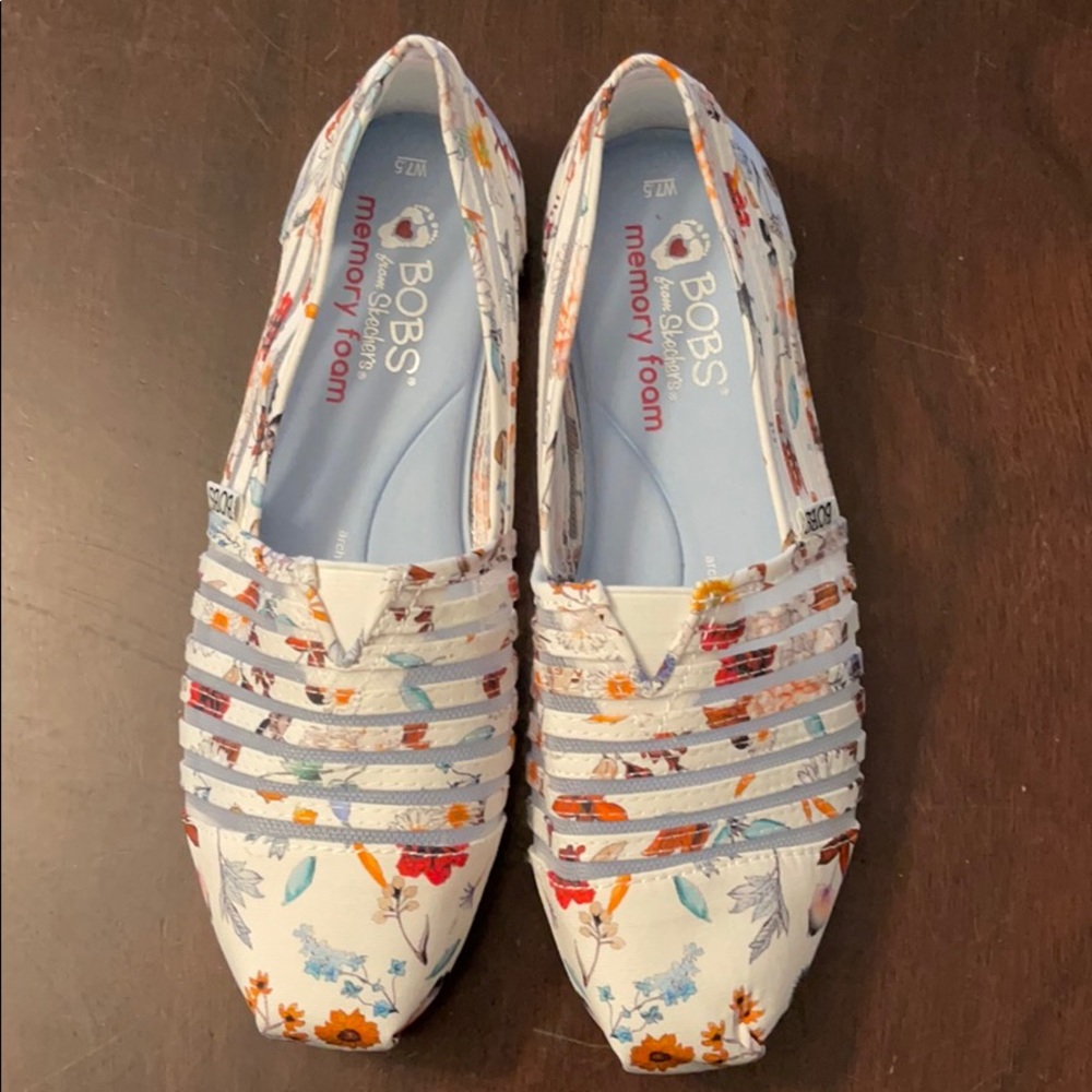 Skechers “Bobs” memory foam sneaker flats